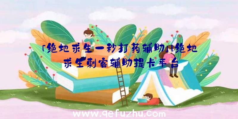 「绝地求生一秒打药辅助」|绝地求生刺客辅助提卡平台